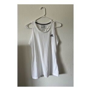 Adidas Cream Sleeveless Tank Top